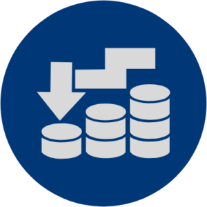 Lower Rates Icon – Transparent background